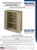 42" Height Deluxe Storage Cabinet - Unassembled Models 1842 & 2442 (2570918)